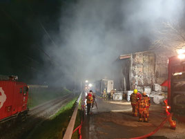 Brand und Feuerwehreinsatz in der Gemeinde Sennwald